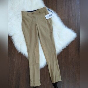 NWT BasEQ Lily Children's Low Rise Jodhpurs Equestrian Riding Pants Stirrups 12